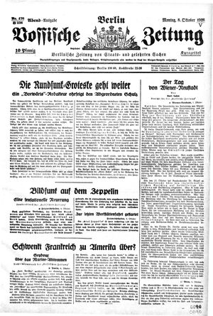 Vossische Zeitung vom 08.10.1928