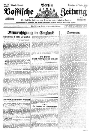 Vossische Zeitung vom 09.10.1928
