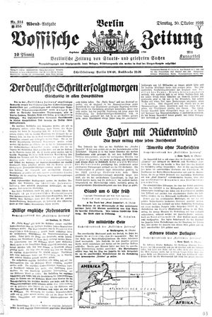Vossische Zeitung vom 30.10.1928