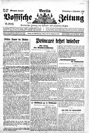 Vossische Zeitung vom 08.11.1928