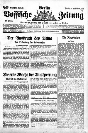 Vossische Zeitung vom 09.11.1928