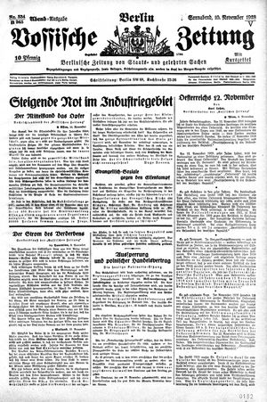 Vossische Zeitung vom 10.11.1928