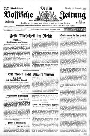 Vossische Zeitung vom 27.11.1928