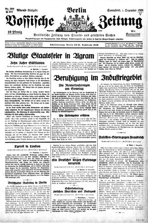 Vossische Zeitung vom 01.12.1928