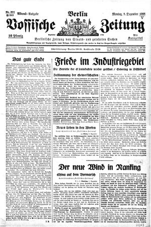 Vossische Zeitung vom 03.12.1928