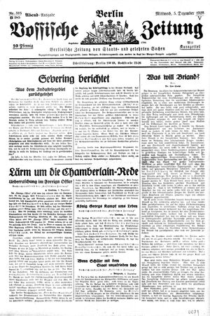 Vossische Zeitung vom 05.12.1928
