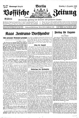 Vossische Zeitung vom 09.12.1928