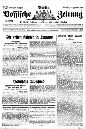 Vossische Zeitung vom 11.12.1928