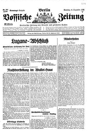 Vossische Zeitung on Dec 16, 1928