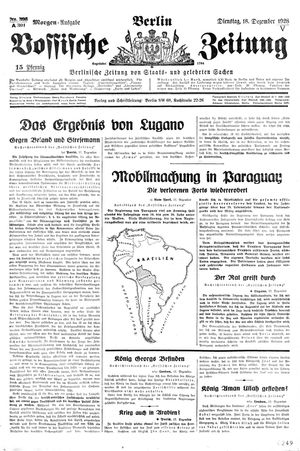Vossische Zeitung vom 18.12.1928