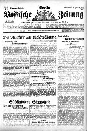 Vossische Zeitung on Jan 5, 1929
