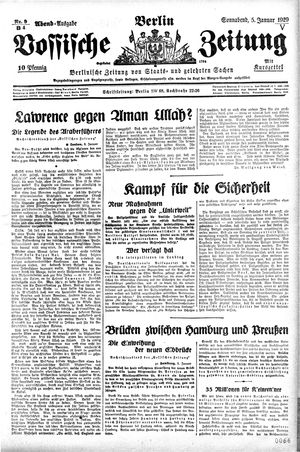 Vossische Zeitung vom 05.01.1929