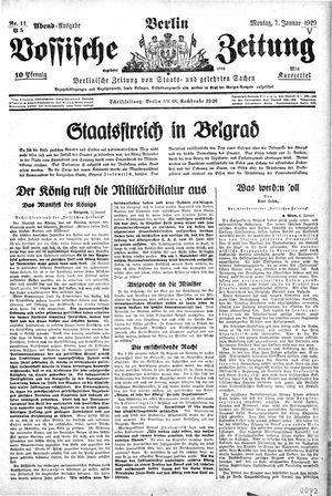 Vossische Zeitung on Jan 7, 1929