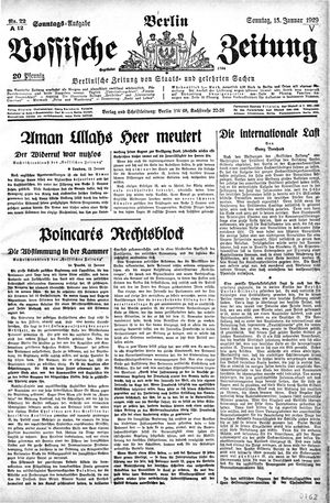 Vossische Zeitung vom 13.01.1929
