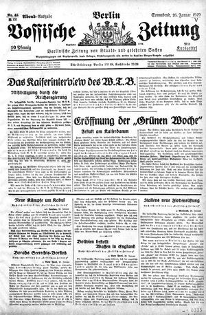 Vossische Zeitung on Jan 26, 1929