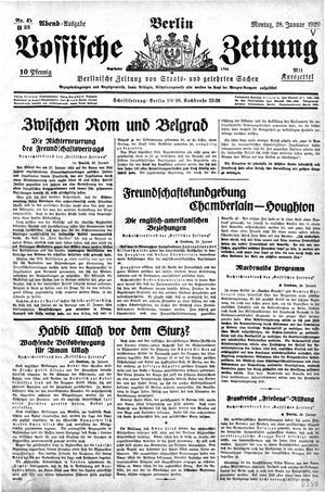 Vossische Zeitung vom 28.01.1929