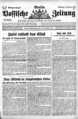 Vossische Zeitung vom 29.01.1929