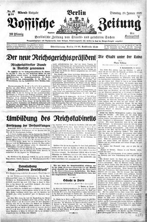 Vossische Zeitung vom 29.01.1929