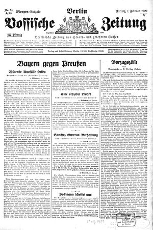 Vossische Zeitung vom 01.02.1929