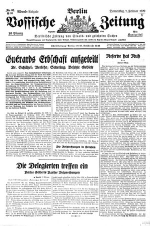 Vossische Zeitung vom 07.02.1929