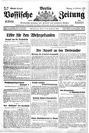 Vossische Zeitung vom 18.02.1929