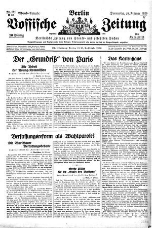 Vossische Zeitung vom 28.02.1929