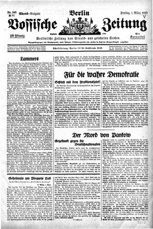 Vossische Zeitung vom 01.03.1929