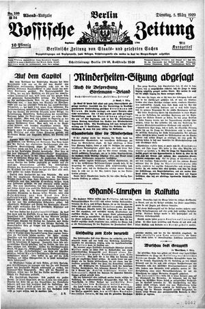 Vossische Zeitung vom 05.03.1929