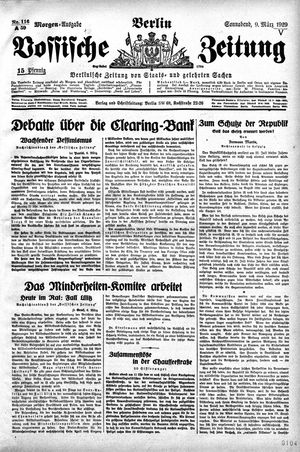 Vossische Zeitung vom 09.03.1929