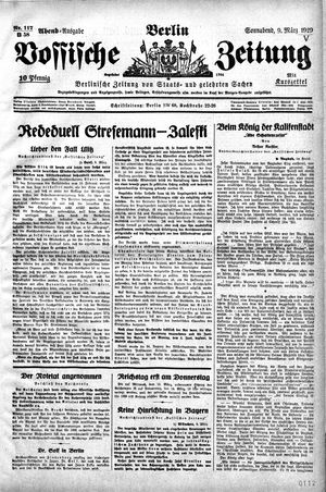Vossische Zeitung vom 09.03.1929