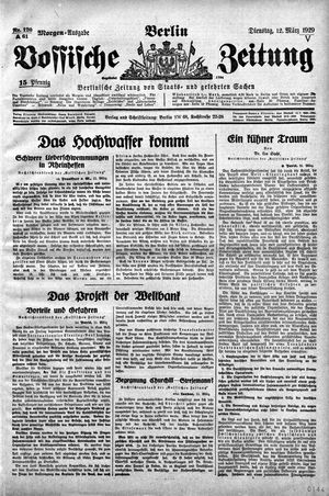 Vossische Zeitung vom 12.03.1929