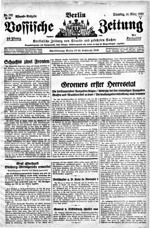 Vossische Zeitung vom 19.03.1929