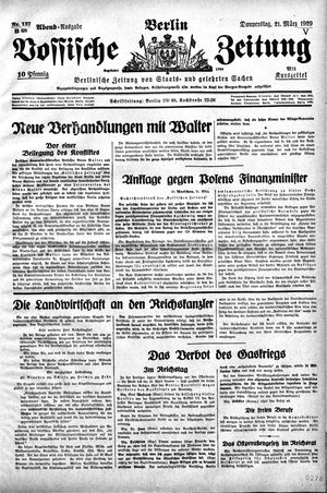 Vossische Zeitung vom 21.03.1929