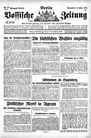 Vossische Zeitung vom 23.03.1929