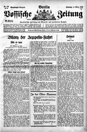 Vossische Zeitung vom 31.03.1929