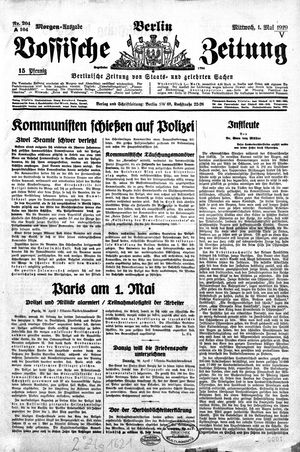 Vossische Zeitung vom 01.05.1929