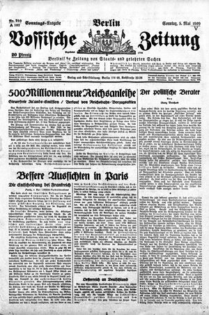 Vossische Zeitung on May 5, 1929