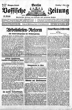 Vossische Zeitung vom 07.05.1929