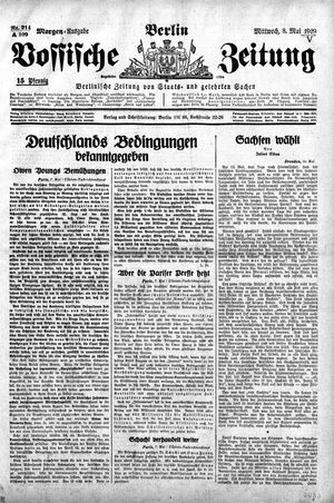 Vossische Zeitung on May 8, 1929