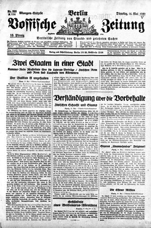 Vossische Zeitung vom 14.05.1929