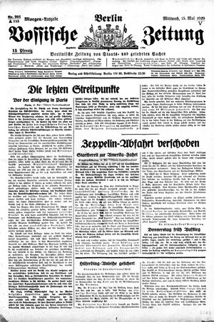Vossische Zeitung vom 15.05.1929