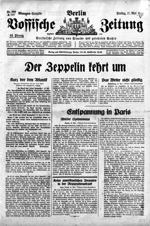 Vossische Zeitung vom 17.05.1929