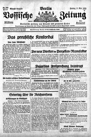Vossische Zeitung vom 17.05.1929