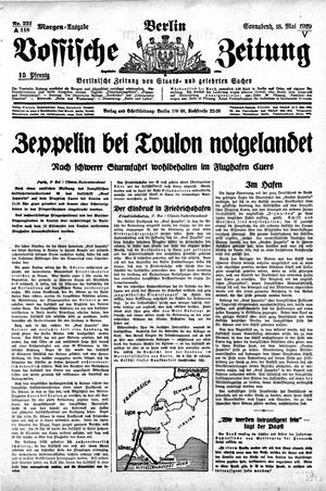 Vossische Zeitung on May 18, 1929
