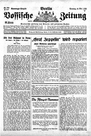 Vossische Zeitung on May 19, 1929