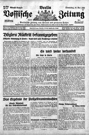 Vossische Zeitung vom 23.05.1929