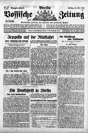 Vossische Zeitung vom 24.05.1929