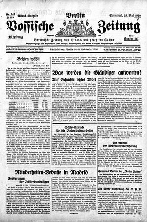 Vossische Zeitung on May 25, 1929