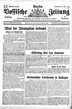 Vossische Zeitung vom 30.05.1929