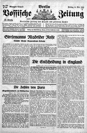 Vossische Zeitung vom 31.05.1929